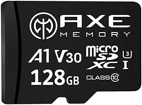 Imagen de AXE Tarjeta de memoria microSDXC de 128 GB + adaptador SD