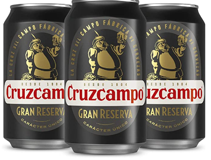 Imagen de Cruzcampo Gran Reserva Cerveza Tostada Pack Lata, 24 x 33cl