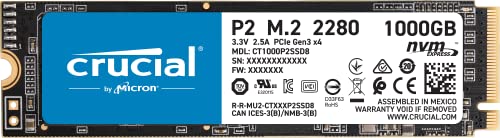 Imagen de SSD NVMe PCIe M.2 1TB Crucial P2